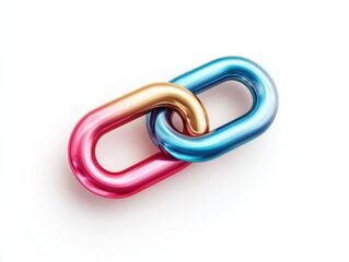 Fototapeta premium link icon isolated on a transparent background ar 43