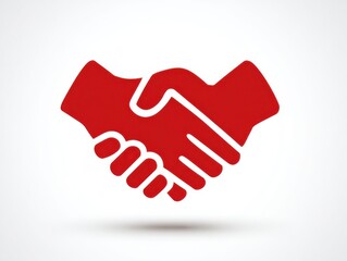 Obraz premium handshake icon isolated on a transparent background ar 43