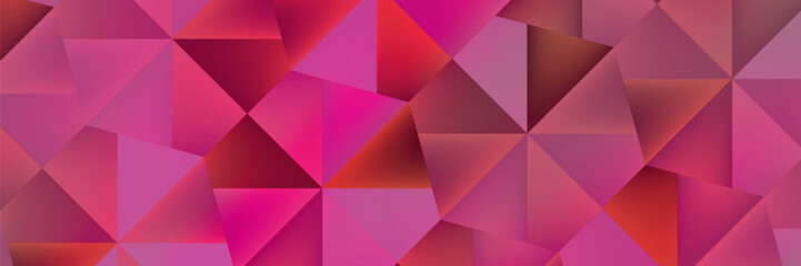 Obraz premium Polygonal rainbow mosaic background. Abstract low poly vector illustration. Triangular pattern, copy space. Template geometric business design with triangle for poster, banner, card, flyer.