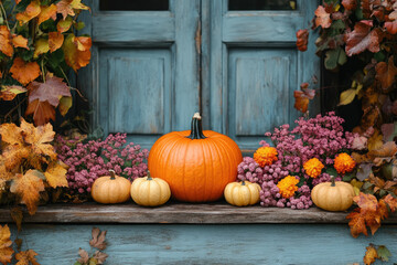 Cozy Countryside Cottage Surrounded by Autumn Magic