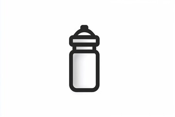 Obraz premium Baby bottle icon isolated on white background