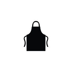 Apron silhouette vector flat illustration design.