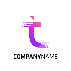 Letter T Technology Logo