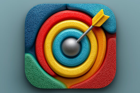 マーケティングのターゲティングを表現した的のアイコン