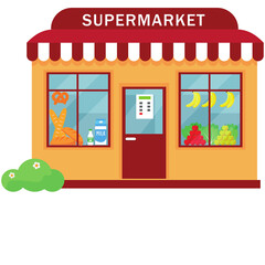 Supermarket Building Exterior