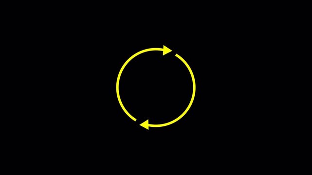 Refresh button, circle arrow repeat, Reload icon 3d animation. white refresh icon animation.in transparent background in 4k animation with alpha channel 