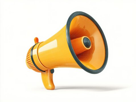 megaphone 2d icon isolated on a transparent background ar 43