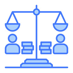 Workload Balance Blue Icon