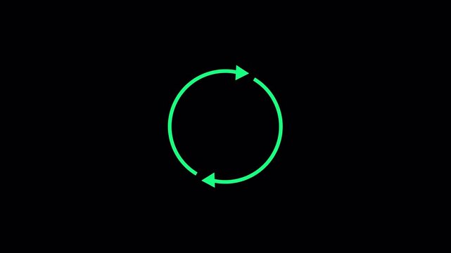 Refresh button, circle arrow repeat, Reload icon 3d animation. white refresh icon animation.in transparent background in 4k animation with alpha channel 