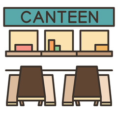 canteen gradient icon