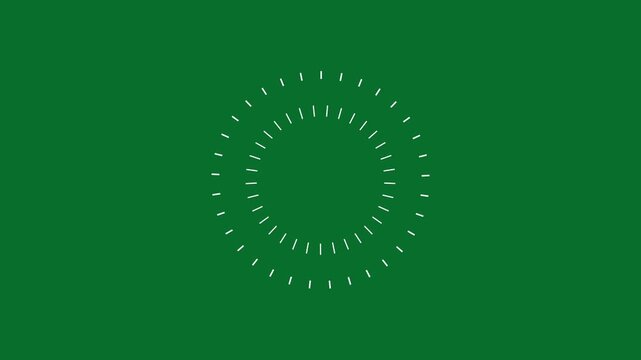 Circle bursts and sparks on green background, fireworks explosion line shape blast, pop-up line animation, circle bursting shiny blast, motion graphic fireworks background effect blast 4K