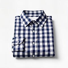 Neatly folded checkered shirt
