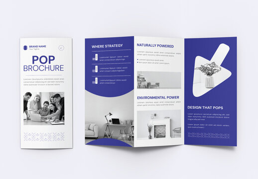 Blue Pop Brochure Layout