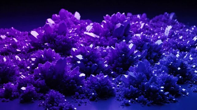 Crystalline Formation Time-lapse growth process