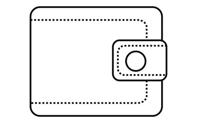 Fototapeta premium Flat Wallet Icon Set – Line, Solid and Filled Finance Symbols Collection 