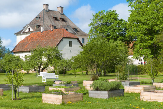 Historic baroque Louhisaari Manor - the birthplace and childhood home of Carl Gustaf Emil Mannerheim, Finnish military leader, statesman and president of Finland