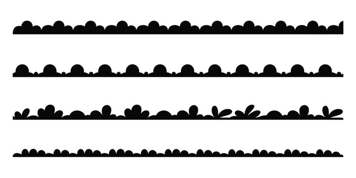  Scalloped border, scalloped border edge set, different pattern scallop edge vector borders