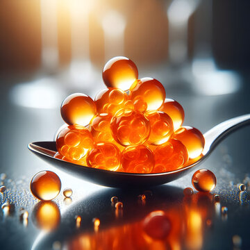 Macro Molecular Gastronomy Mango Spherification Caviar Pearls