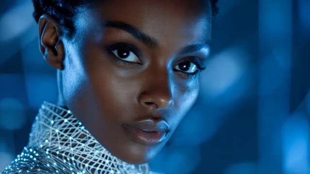 African female robot.