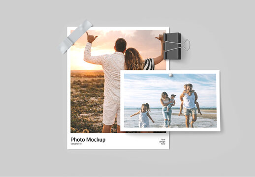 Flim Frame Photo Collage Mockup