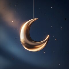 Mystical Moon & Glistening Stars Illustration.