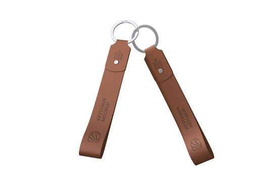 Security Keychain Mockup PSD