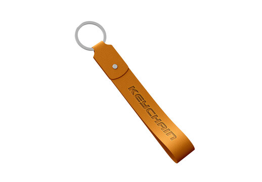 Leather Keychain Mockup PSD