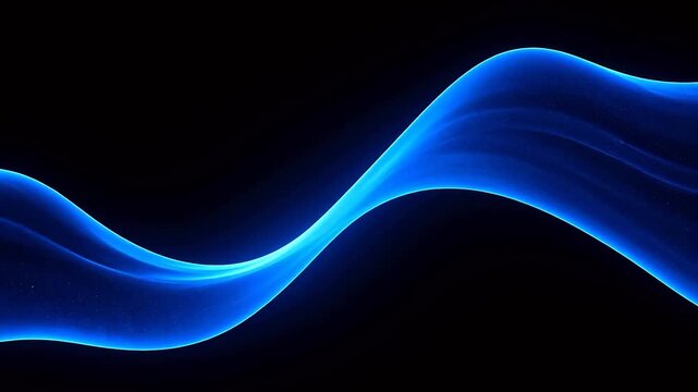 BlueWaveonBlackBackground