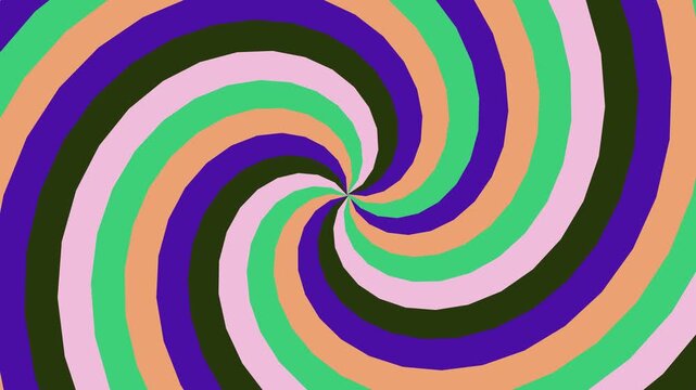 Hypnotic Swirl of Vibrant Colors Creating a Mesmerizing Optical Illusion.