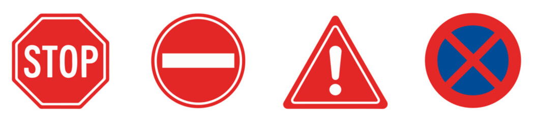 stop sign traffic vector icons © graphixecho
