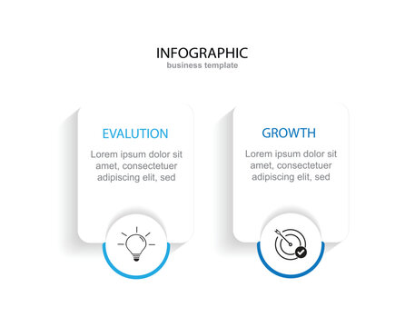 modern design template Business infographic template design. 2 options or steps timeline infographic design.