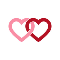 Two Interlocking Hearts