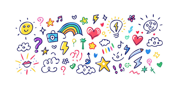 A vibrant array of diverse icons representing various global concepts and activities Vector