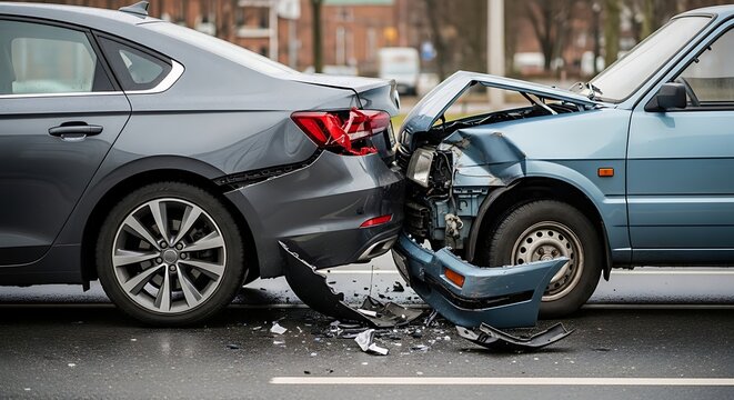 Car Accident Collision Rear End Crash Damage