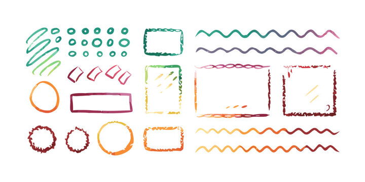 A vibrant array of diverse patterns and shapes showcasing creativity and design versatility Vector