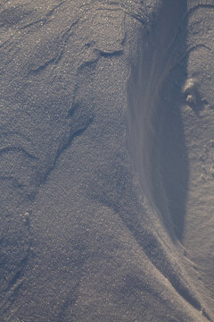 wind traces on snow