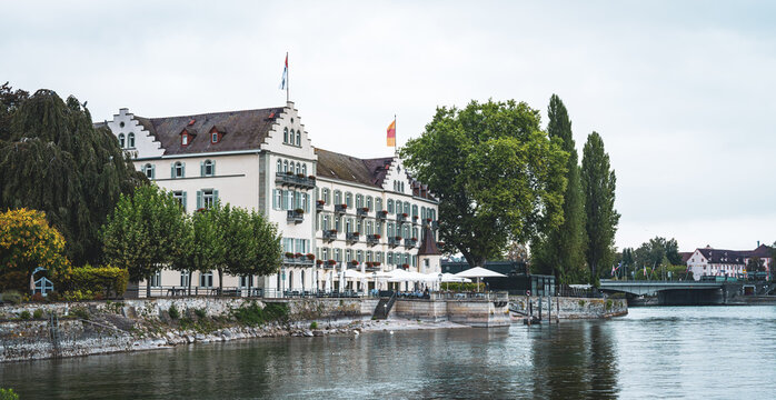Steigenberger inselhotel in constance city with waterfront terrace