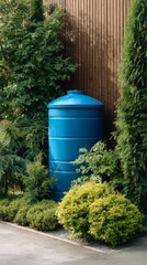 outdoor water storage inside a house