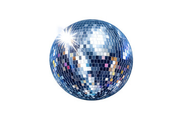 Reflecting shiny light on textured squares, creating a festive atmosphere for various events and nightlife themes. Transparent background