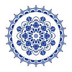 Round style. floral design. botanical natural theme. for decoration, ceramic, fabric, tile. flower circular border.