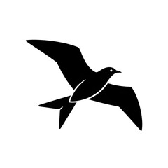 vector illustration of a flying bird