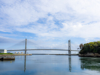 Obraz premium 福島の陸を結ぶ大きな橋