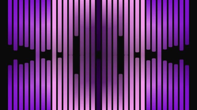 Purple vertical light bars rhythmic pulse