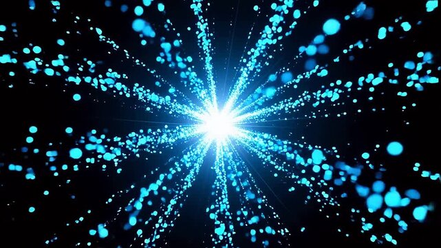 VibrantWhiteLightwithBlueGlowandDots