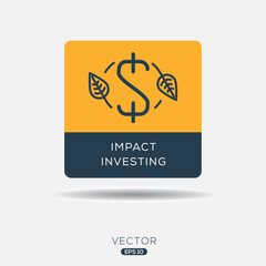 Creative (impact investing) icon, vector sign.