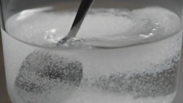 Dissolving Sugar Crystals in Water - A Scientific Demonstration.