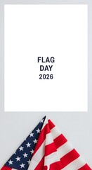 Obraz premium American flag day 2026 celebration with patriotic flags