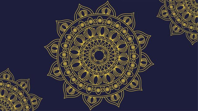 modern ornamental round lace pattern background