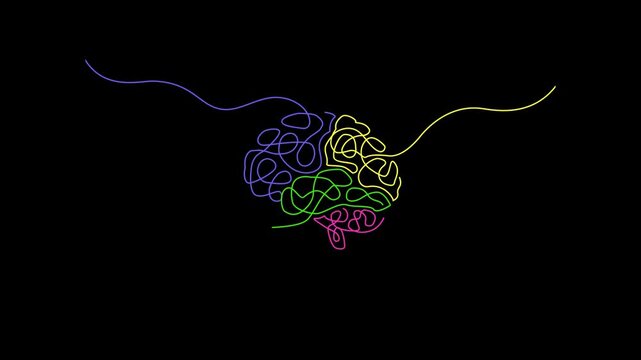 creative Brain Awareness week motion video design.
