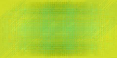 Dots halftone green color pattern gradient texture with technology digital background. Dots pop art comics with nature graphic design